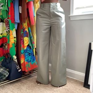 Nasty Gal Vinyl wide leg pants